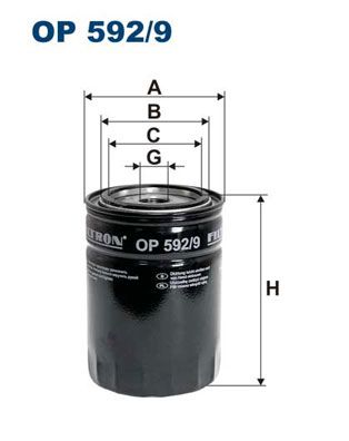 FILTRON olajszűrő OP 592/9