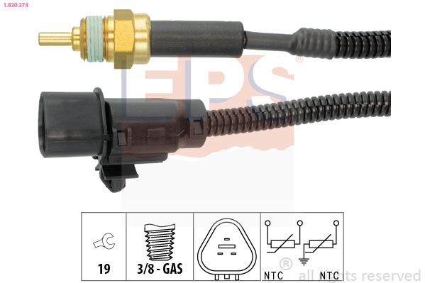 EPS 1.830.374 Sensor, coolant temperature