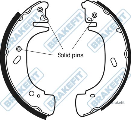 APEC Brake Shoe Set BSH1099