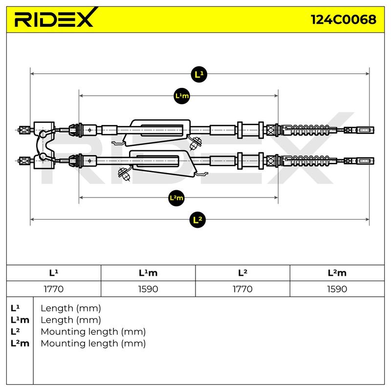 жило, ръчна спирачка RIDEX
