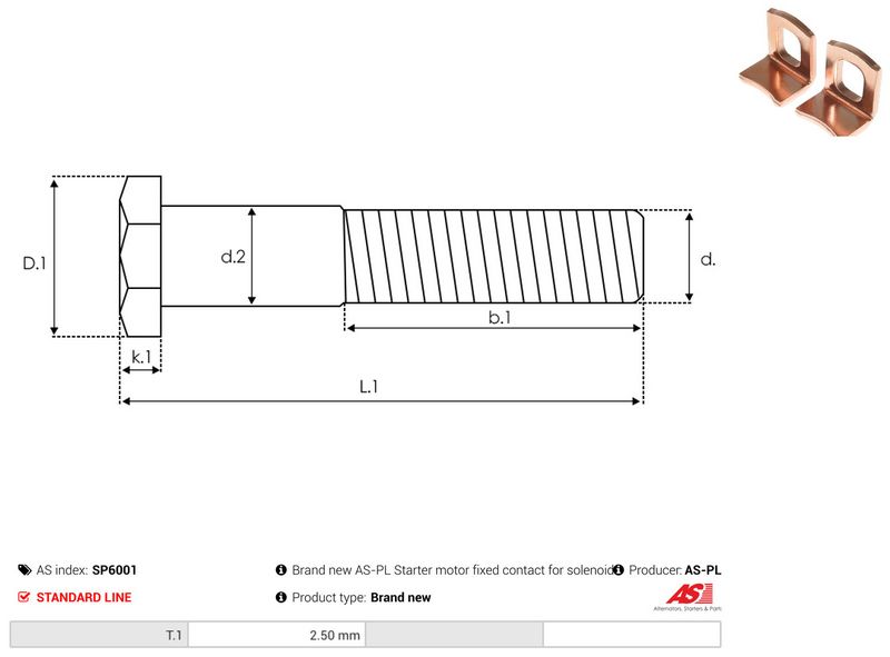 Remondikomplekt, Starter, AS-PL SP6001