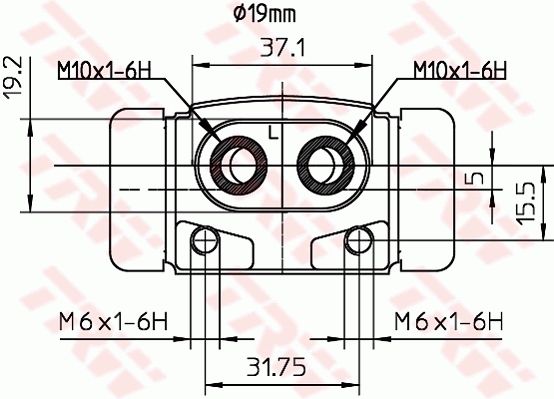 TRW BWD293 Wheel Brake Cylinder