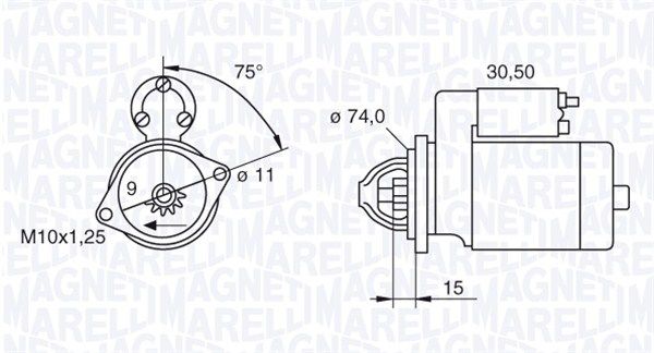 MAGNETI MARELLI önindító 063280054010