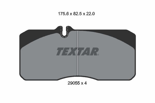 TEXTAR 2905503 Brake Pad Set, disc brake