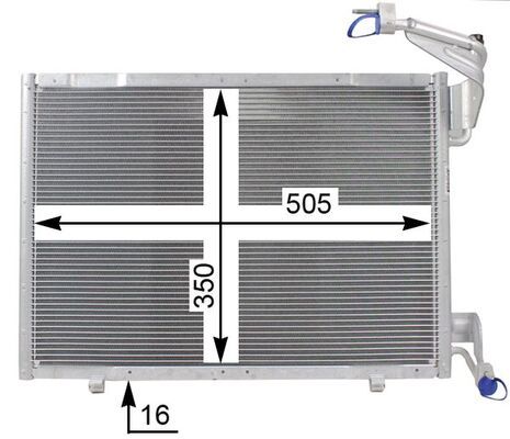 Product Image - Condensor, airconditioning - AC21000P - MAHLE