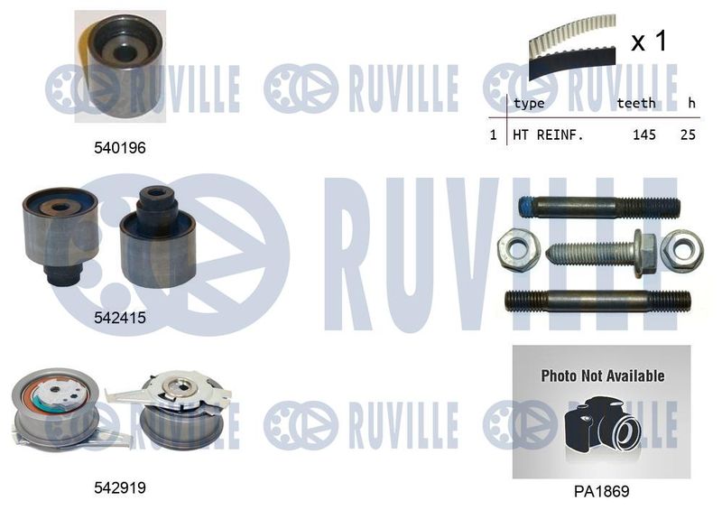 RUVILLE Vízpumpa + fogasszíj készlet 5504983