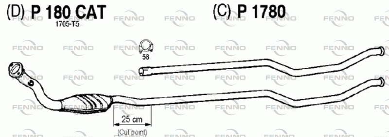 FENNO katalizátor P180CAT