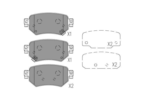 KAVO PARTS MAZDA гальмівні колодки задні 6 12-