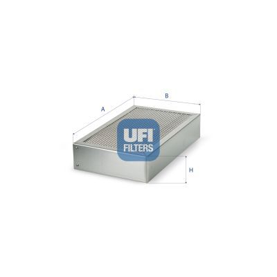 Cabinefilter (254x152,4x55,63mm, (en) ventilating, panel)