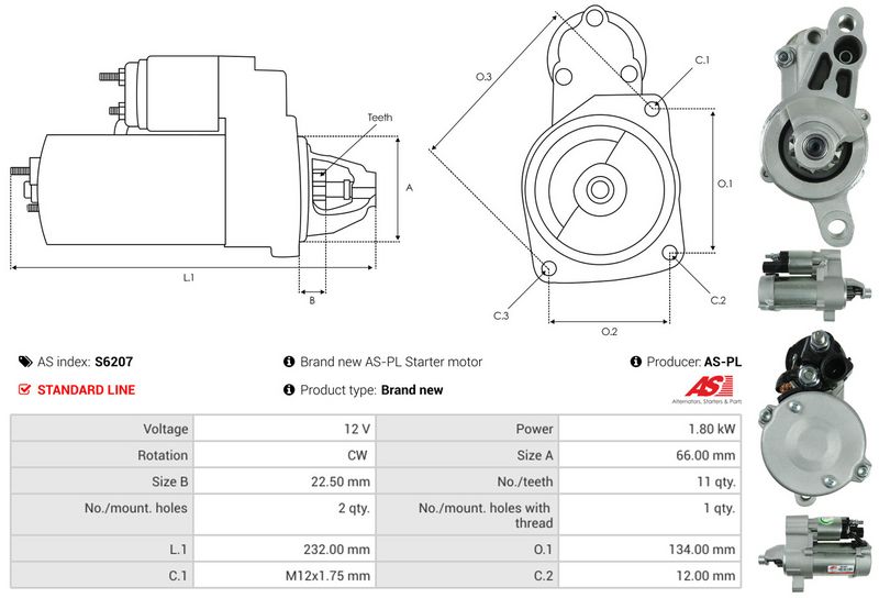 AS-PL S6207 Starter
