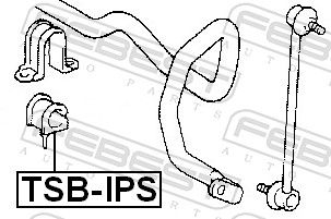 FEBEST TSB-IPS Mounting, stabiliser bar