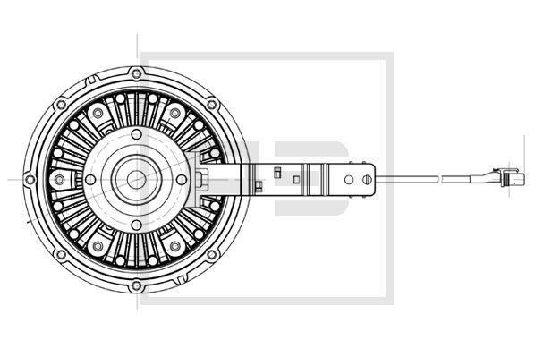 Spojka, větrák chladiče 030.187-00A