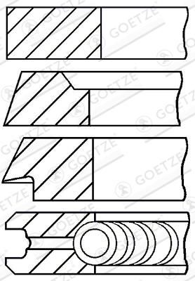 Jeu+segments+pistons GOETZE ENGINE 08-214800-10
