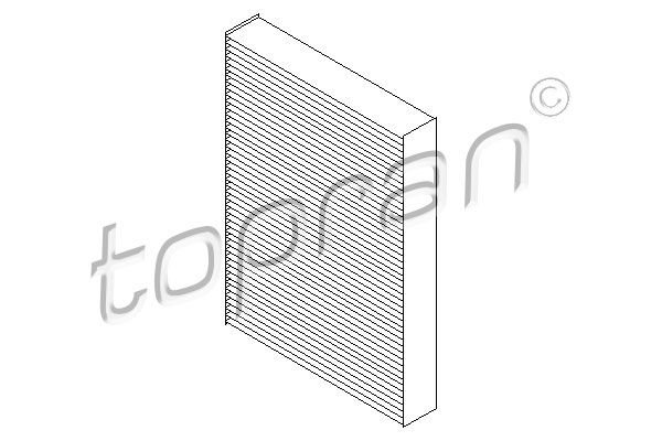 Фільтр, повітря у салоні, Topran 700130