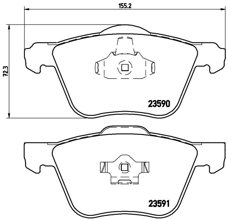 BREMBO P86022 Brake Pad Set, disc brake