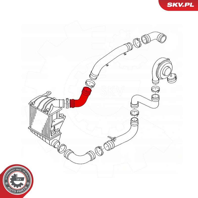 ESEN SKV 43SKV004 Charge Air Hose