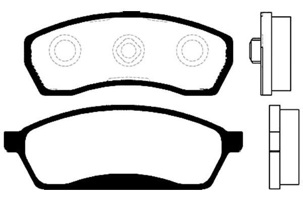Kavo Parts Комплект тормозных колодок, дисковый тормоз