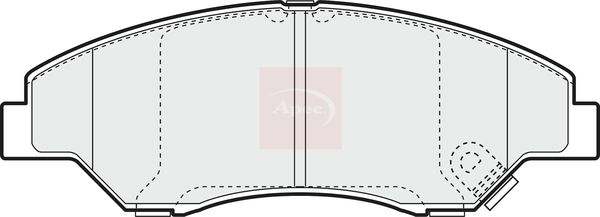 APEC Brake Pad Set, disc brake PAD1124