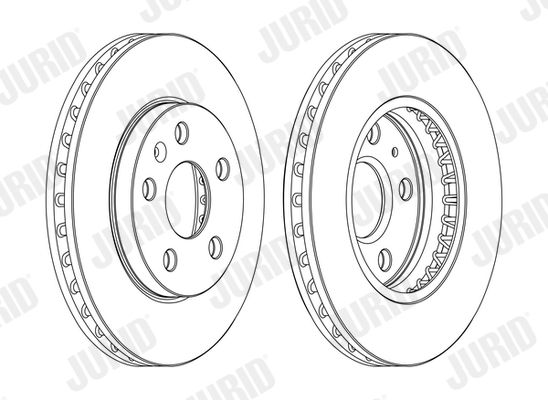 Тормозной диск JURID 562460JC1 LV (PIECE)