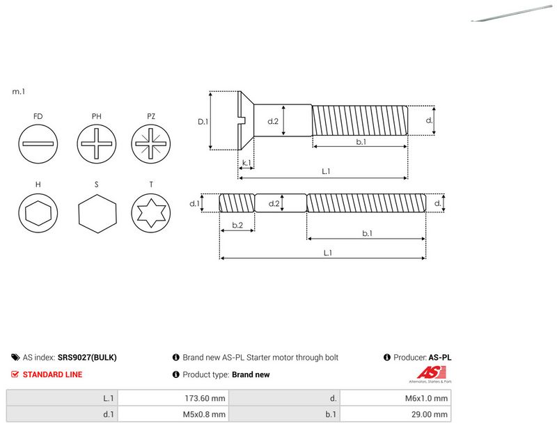 AS-PL SRS9027(BULK) Repair Set, alternator