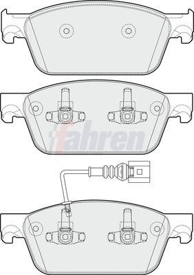 Fahren Brake Pad Set, disc brake FBP3707