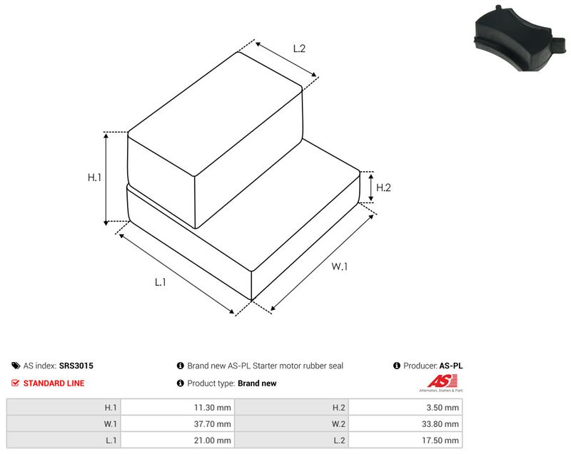 AS-PL SRS3015 Repair Kit, starter