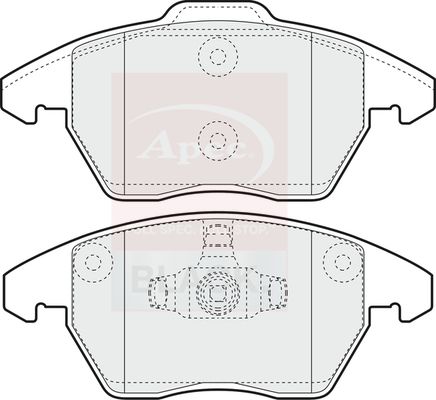 APEC Brake Pad Set, disc brake PAD1398B