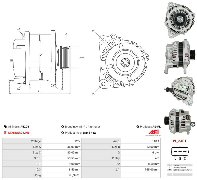 AS-PL A5204 Generatorius