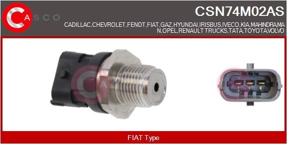 Snímač, tlak paliva CSN74M02AS
