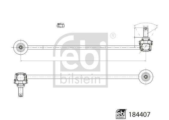 FEBI BILSTEIN Rúd/kar, stabilizátor 184407