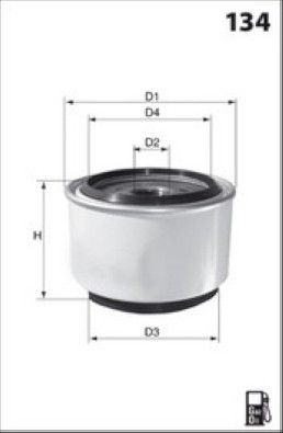 MISFAT Filtre à carburant WS002