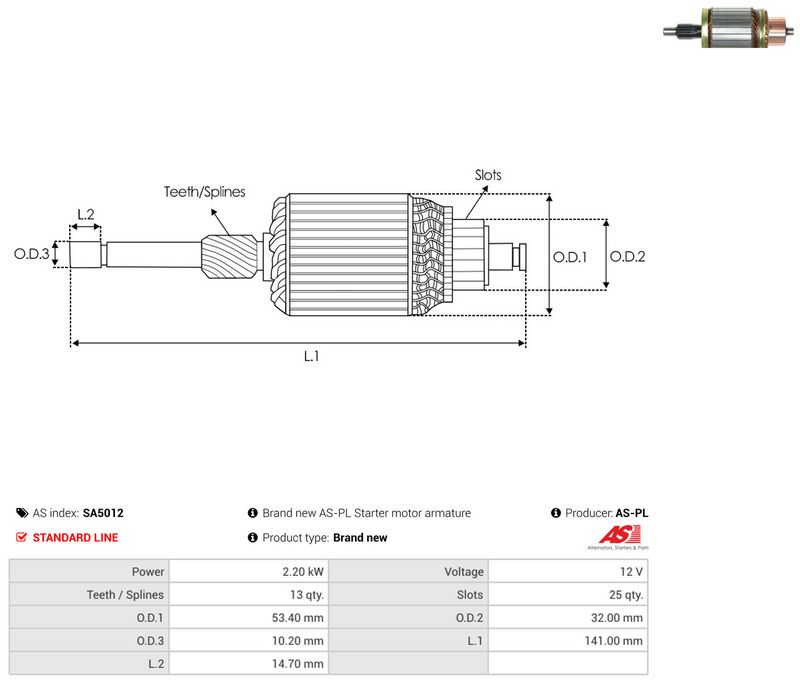 Ankur, starter, AS-PL SA5012