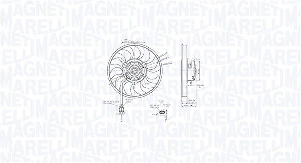 Вентилятор, система охолодження двигуна, Magneti Marelli 069422888010