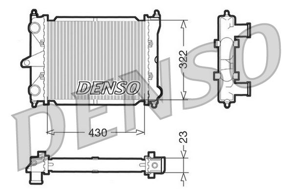 DENSO hűtő, motorhűtés DRM32033