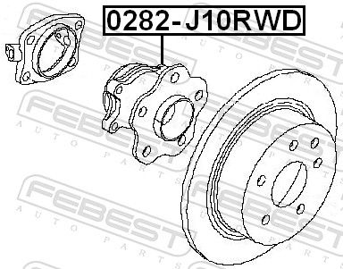 FEBEST 0282-J10RWD Wheel Hub