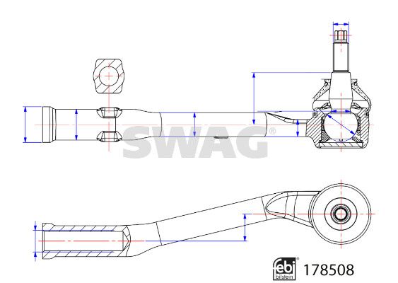 SWAG 33 10 4562 Tie Rod End