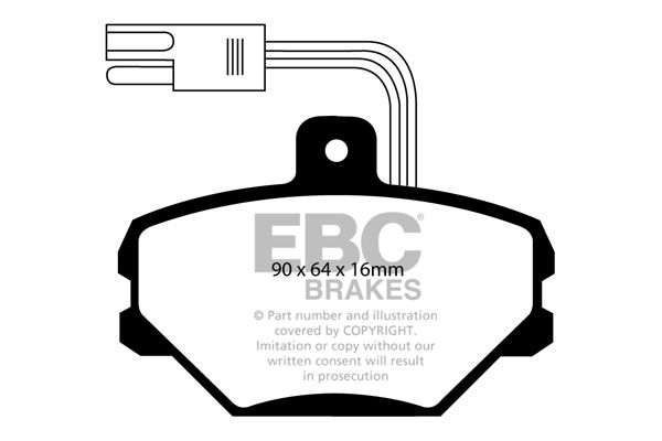 EBC Brakes fékbetétkészlet, tárcsafék DP718/2