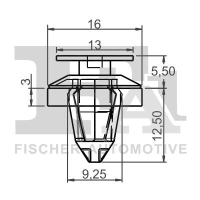 FA1 14-40090.5 Clip, trim/protection strip