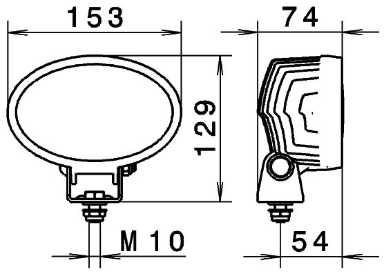 Lumina de lucru 1GA 996 761-001 HELLA