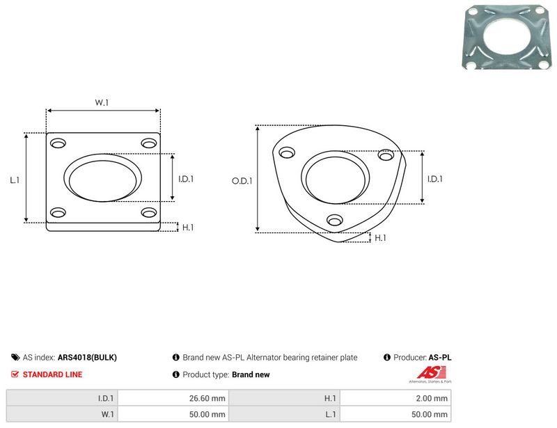 AS-PL ARS4018(BULK) Repair Set, alternator