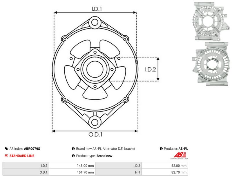 Kaitsekate, generaator, AS-PL ABR0079S