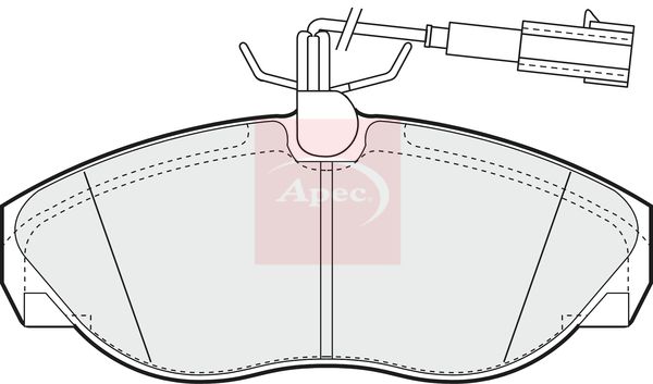 APEC Brake Pad Set, disc brake PAD1205