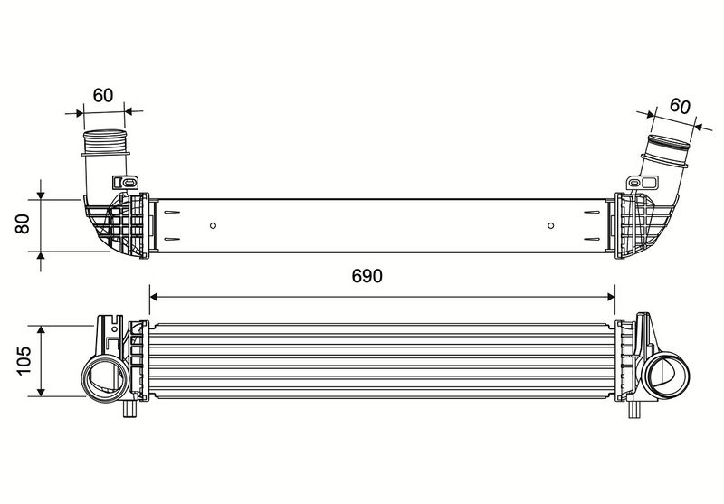 Kompressoriõhu radiaator VALEO 881559