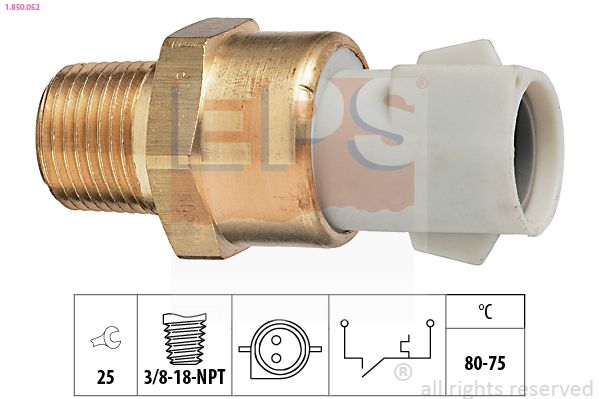Термовимикач, вентилятор радіатора, Eps 1850052