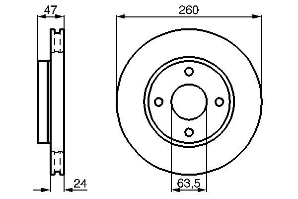 BOSCH 0 986 478 170 Brake Disc