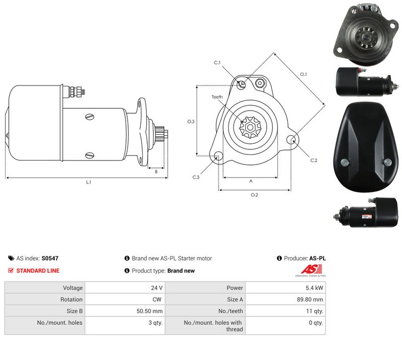 AS-PL S0547 Starter