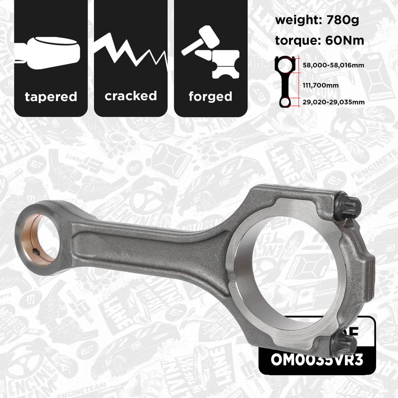 Product Image - Plunjerset - OM0035VR3 - ET ENGINETEAM