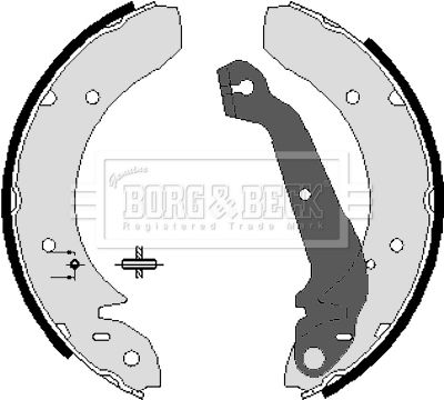 BORG & BECK fékpofakészlet BBS6045