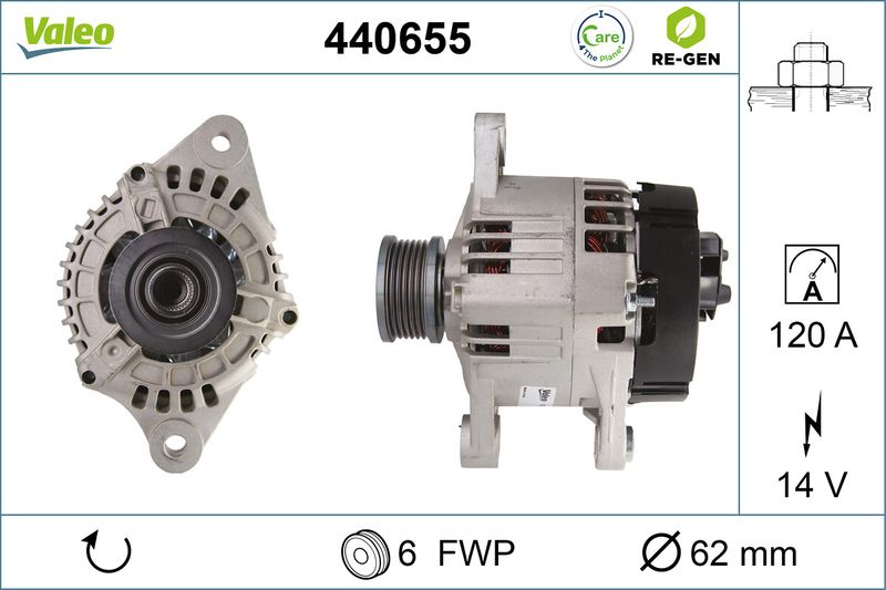 VALEO Dynamo / Alternator 440655