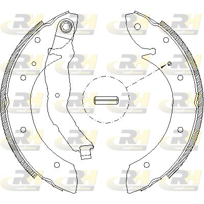 Комплект гальмівних колодок, Roadhouse 4396.00